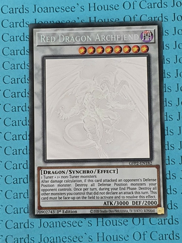 Red Dragon Archfiend GFP2-EN182 Ghost Rare 1st Ed Yu-Gi-Oh Card Mint Condition