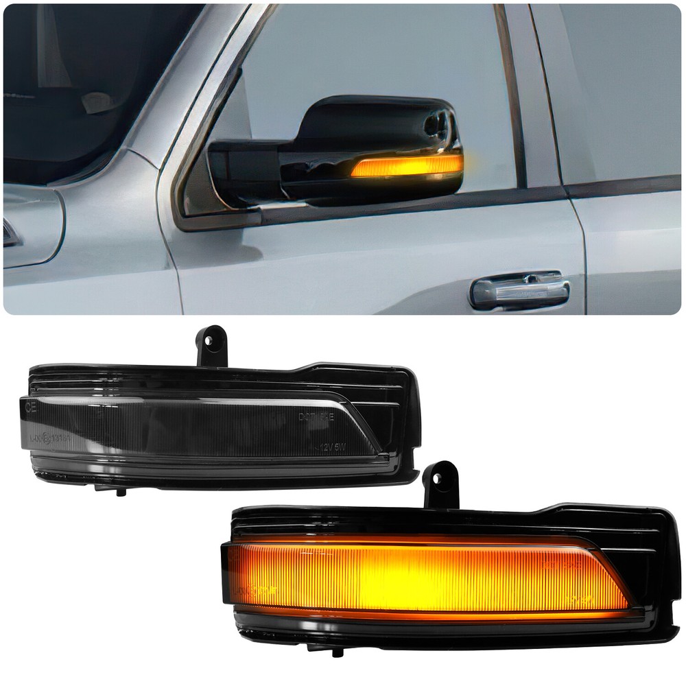 Sequential RAM 1500 Mirror Turn Signal Light Blinker Fits 19-22 Dodge Ram 1500