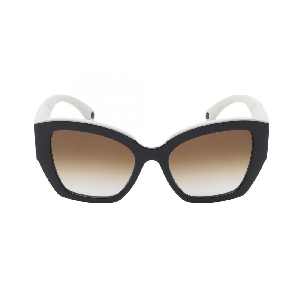 Chanel Butterfly Shape Sunglasses 6058 Black White Plastic Womens Eyewear