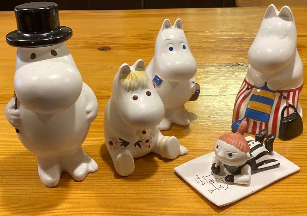 Rare Arabia Moomin Figure 5-Set Moomin Mama Papa Snorkmaiden Little My