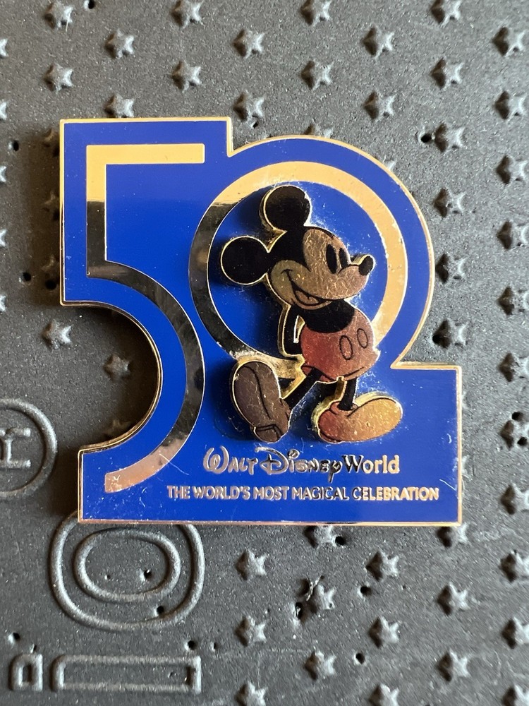Disney World 50th Anniversary Mickey Mouse Limited Release Pin