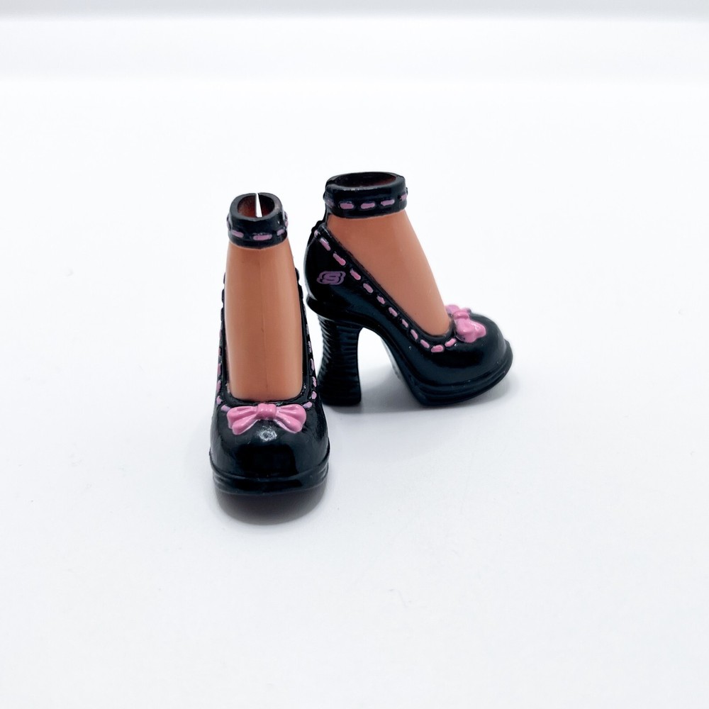 Mall Maniacs Chelsea Barbie My Scene Doll Shoes Black Heels 🟢