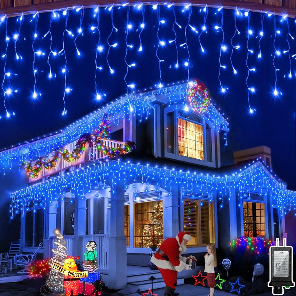 66ft 648 LED Christmas Lights with 144 Drops, 8 Modes for Outdoor Hanging