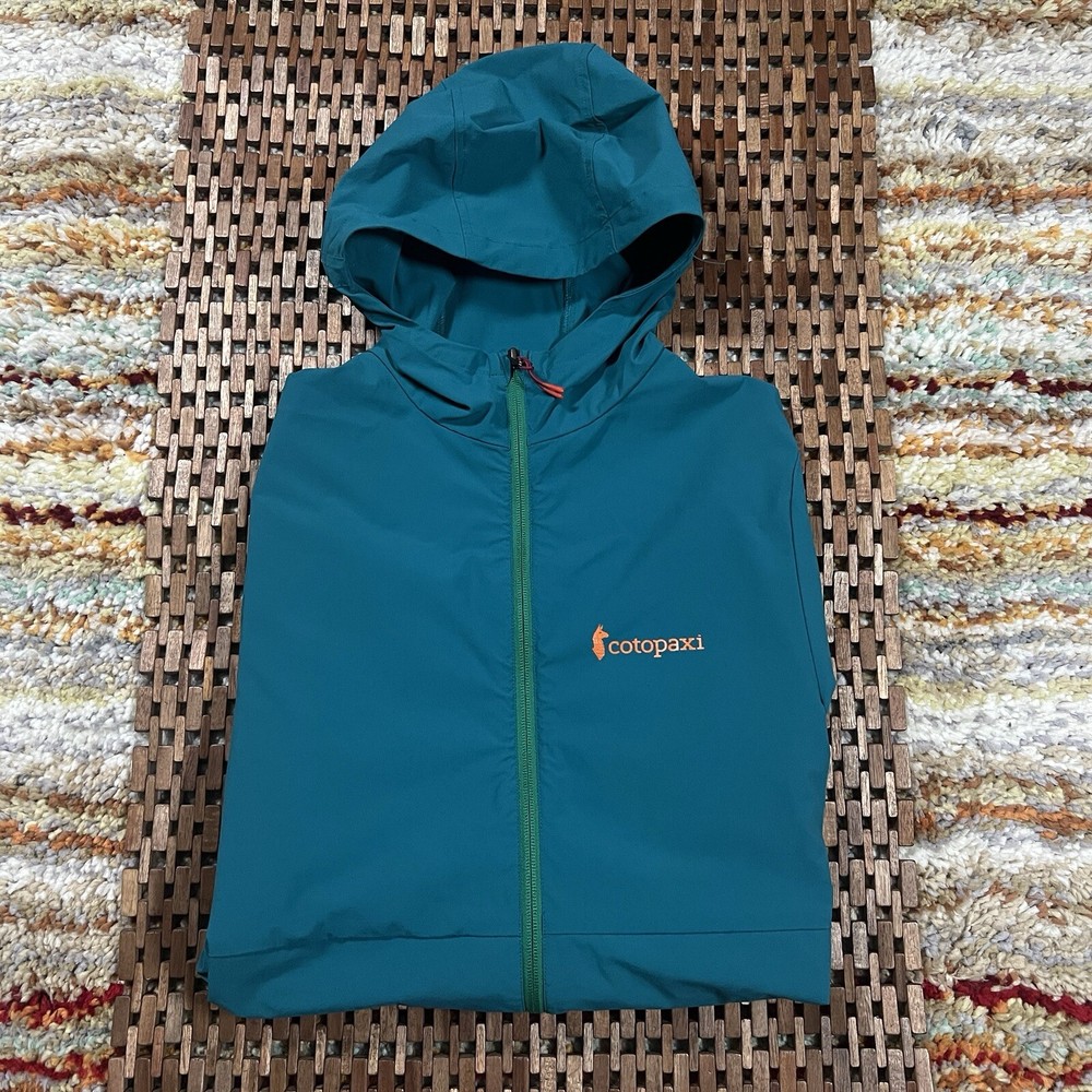 Cotopaxi Vuelta Stretch Rain Shell Jacket Hoody Hoodie Green Men’s Size Small S