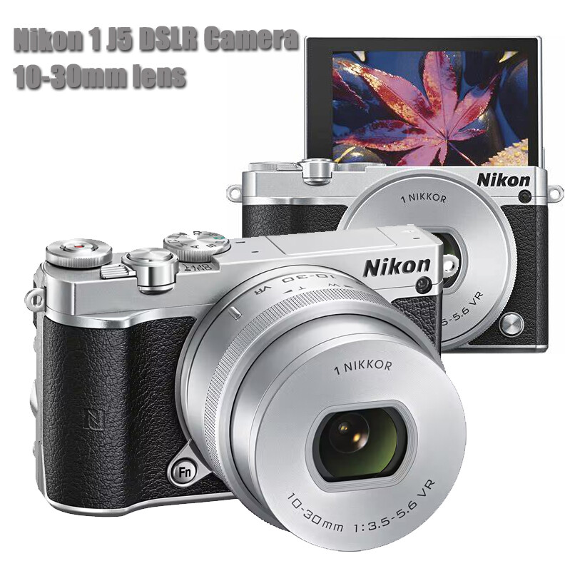 Nikon 1 J5 DSLR Camera w/ 10-30mm lens Silver