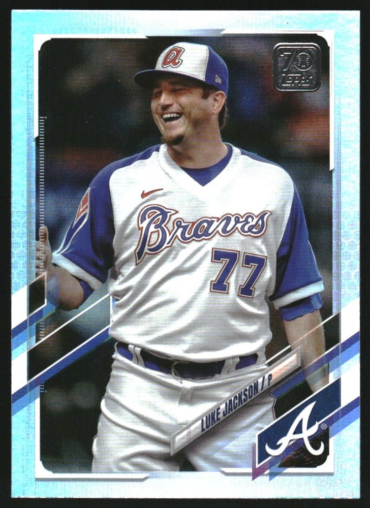 2021 Topps Update Rainbow Foil US146 Luke Jackson Baseball Card