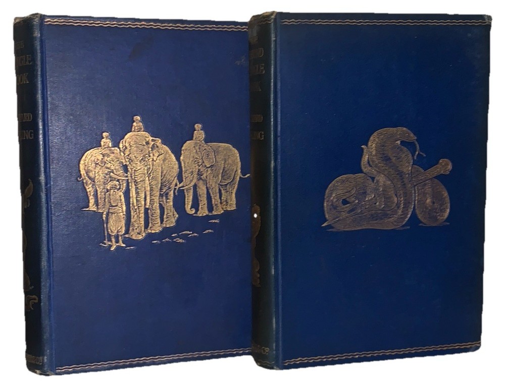 1894 & 1895, 1st Ed, THE JUNGLE BOOK & THE SECOND JUNGLE BOOK by RUDYARD KIPLING