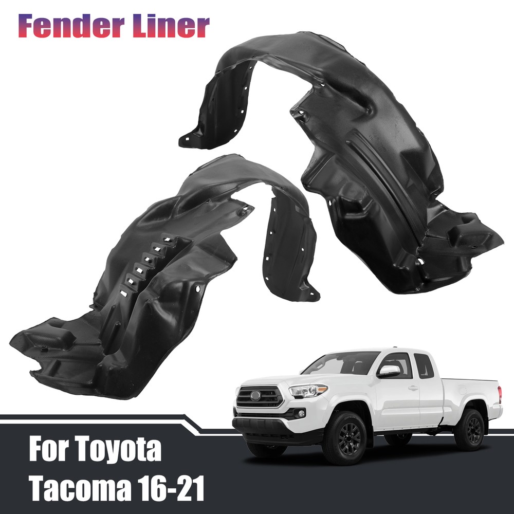Front Driver & Passenger Side Fender Liner Set Fit For Toyota Tacoma 2016-2021