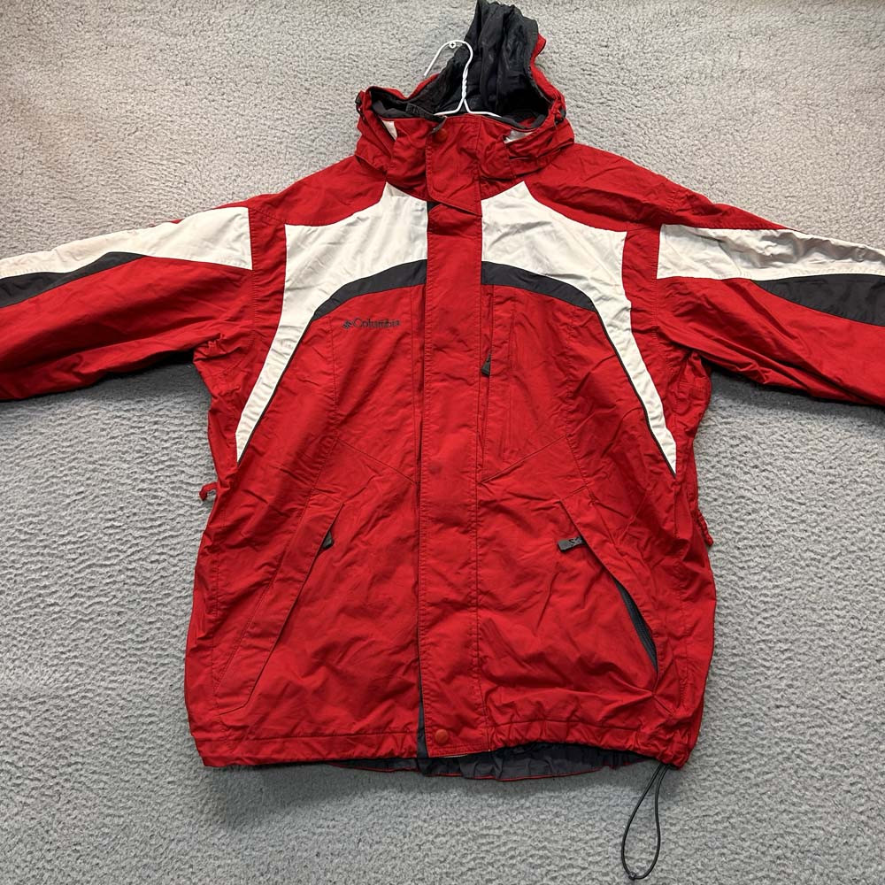 Columbia Men's Large Interchange Jacket - Winter-Ready Hooded Coat