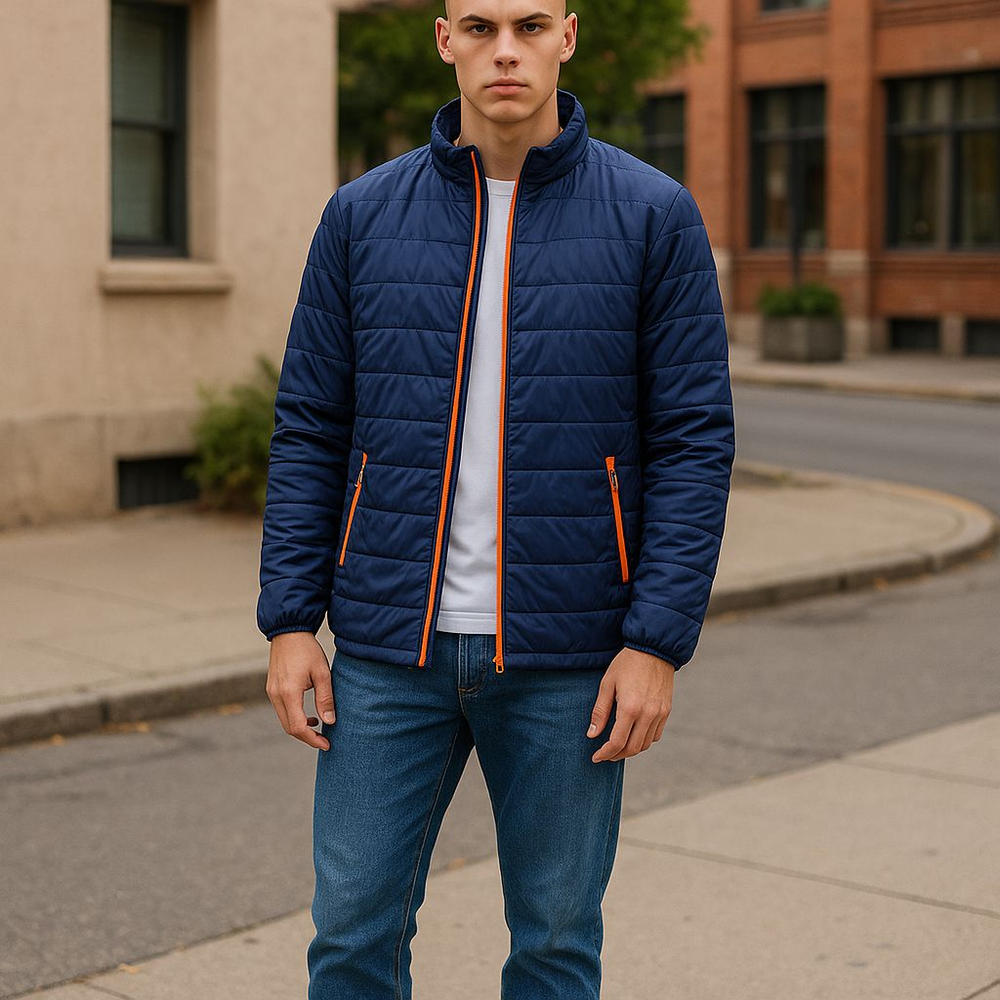 Men\s Winter Jacket Stand Collar Down Coats Long Sleeve Coat Travel Casual Outw