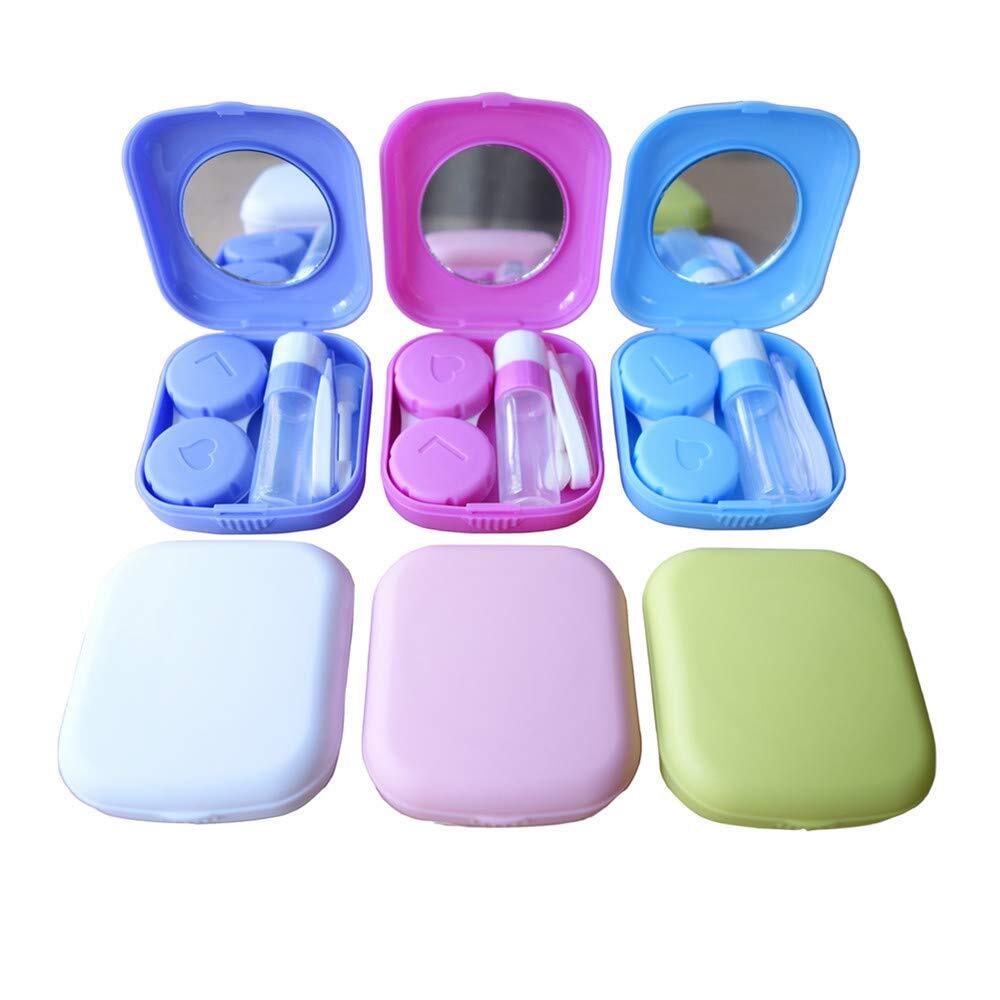 HAMIYELL 6 Pack Contact Lens Case Kit Insert Portable Travel Contact Lens Boxset