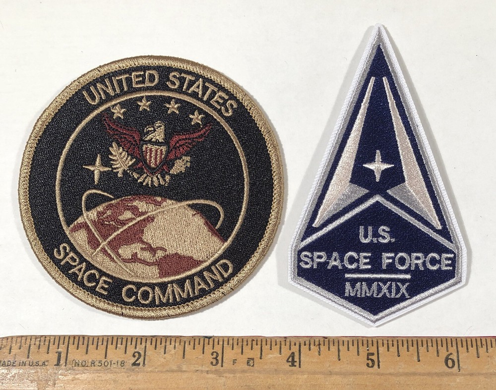 Lot Of 2 United States Space Force Command Iron On Patch USAF Air MMXIX