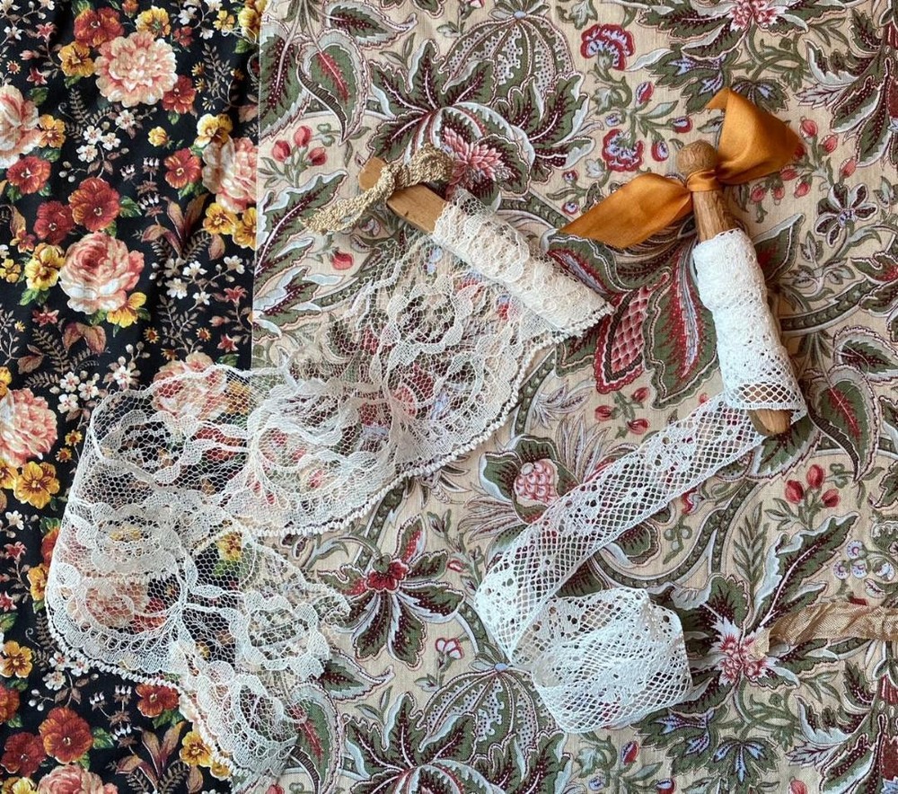 Antique Lace Craft Kit Ephemera Paper Material Scrapbook