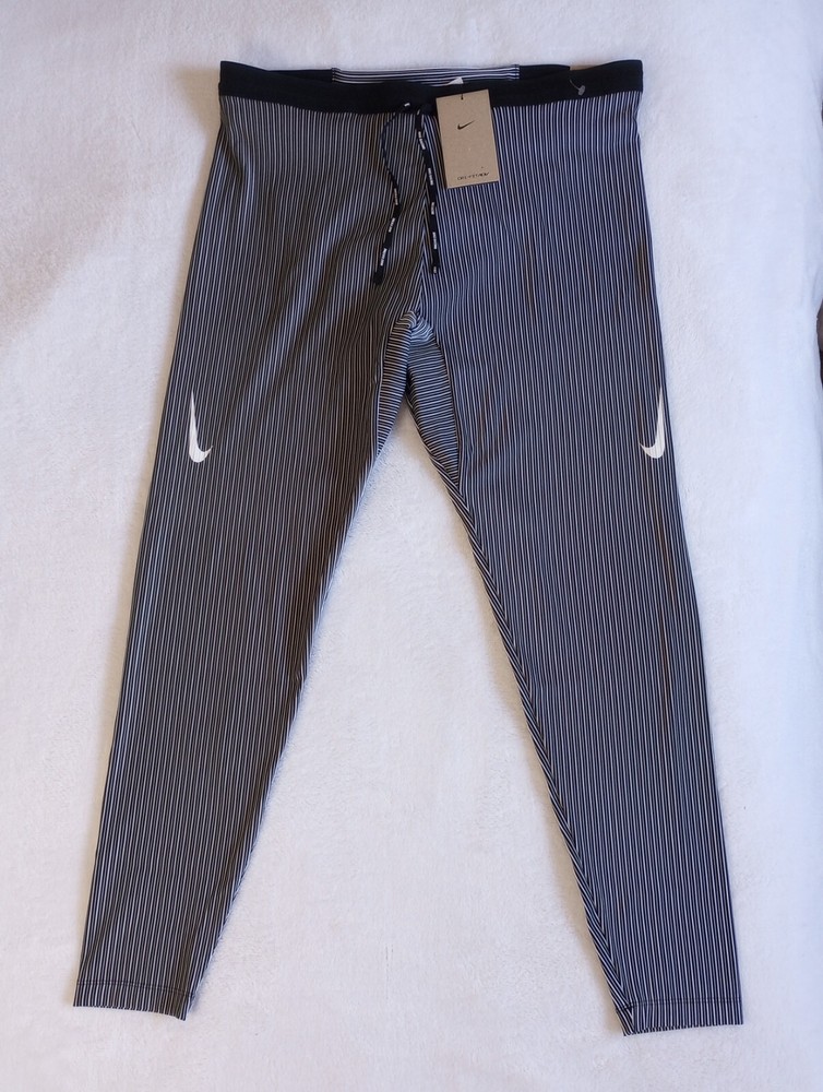 Nike Men’s Dri-FIT ADV AeroSwift Racing Tights Black Grey XXL DM4613-015