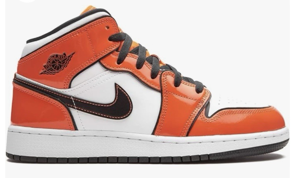 Jordan 1 Mid SE Turf Orange OKC Thunder Retro BQ6931-802 Size 4  