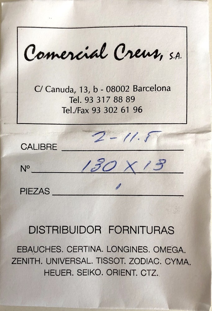 1X Mainspring 130x13 for Watch Repair 2-11.5 Size