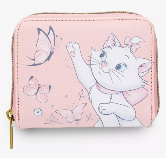 Loungefly Disney The Aristocats Marie Butterfly Mini Zipper Wallet New w/Tag