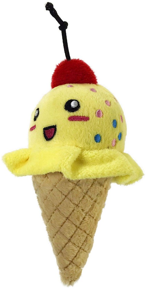 Tiny Tots Plush Super Soft Dog Toy with Squeaker Made for Small Dogs (Foodies...