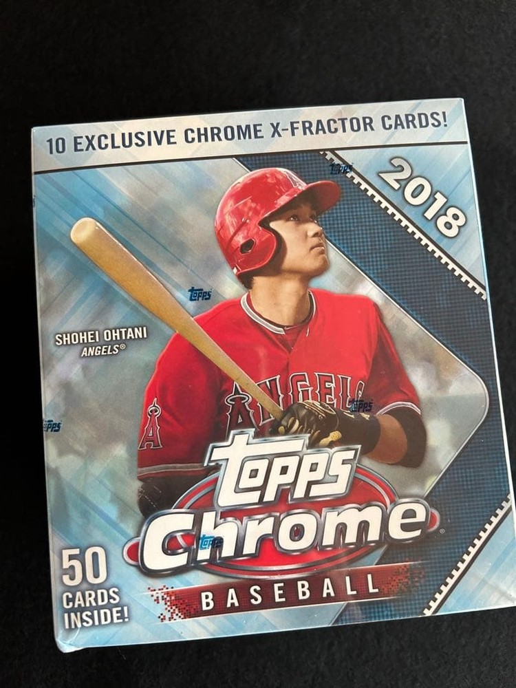 2018 Topps Chrome Baseball Monster Box Brand New Factory Sealed 50 Cards