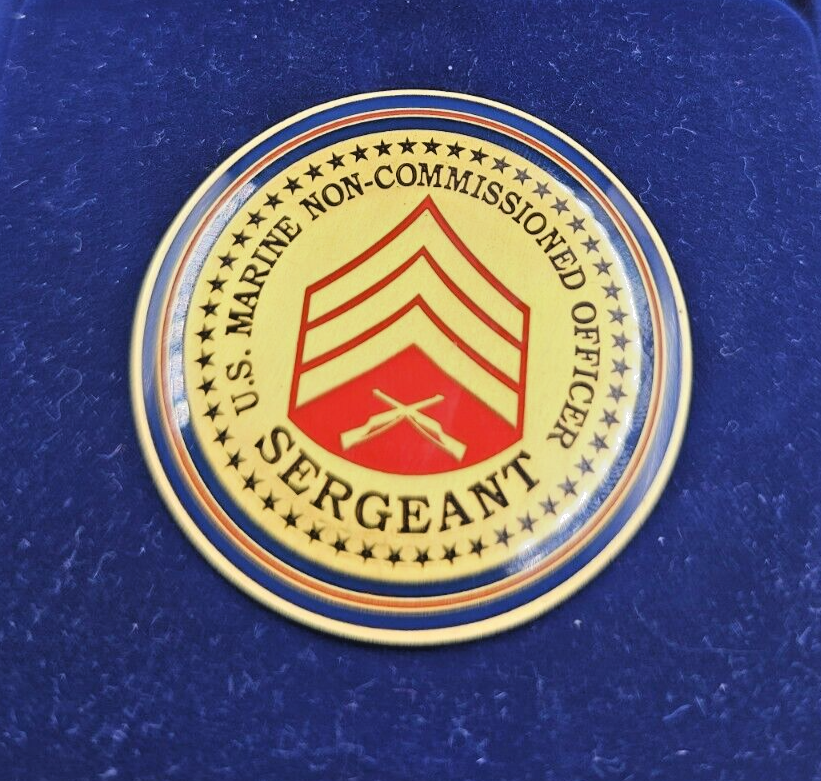 Marine Corps Non-Commissioned Officer NCO Sergeant Coin