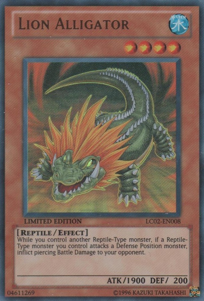 Lion Alligator LC02-EN008 Ultra Rare Limited Edition Lightly Played