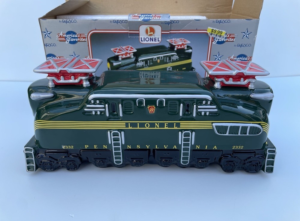 Lionel Train #2332 By Enesco Coin Savings Bank PRR Pennsylvania Railroad 480274