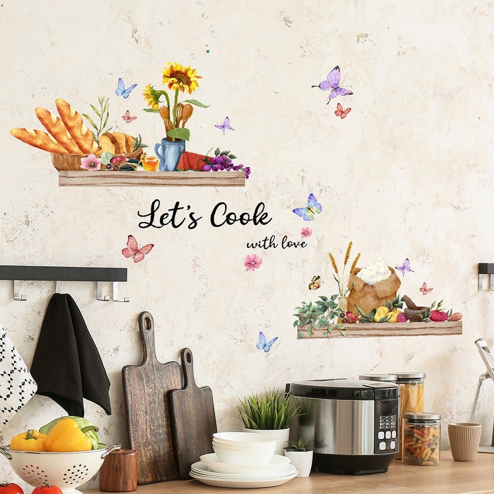 Transform Your Living Space with Flower and Butterfly Wall Sticker Set