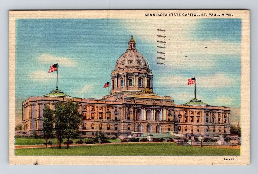 St Paul MN-Minnesota, Minnesota State Capitol, c1947 Vintage Postcard