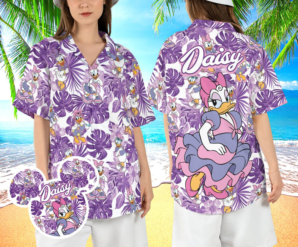 Daisy Duck Tropical 3D HAWAII SHIRT US Size Best Price Father Day Gift Mom Gift-image