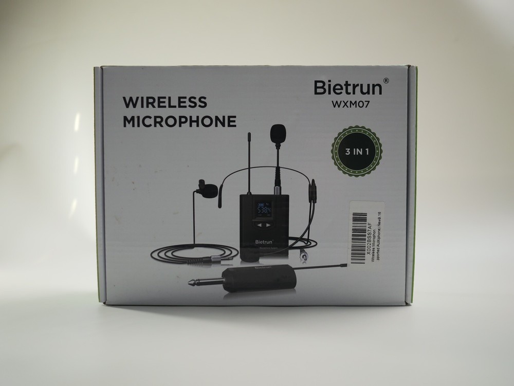 Bietrum WXM07 UHF Wireless Microphone Headset System 3 In 1