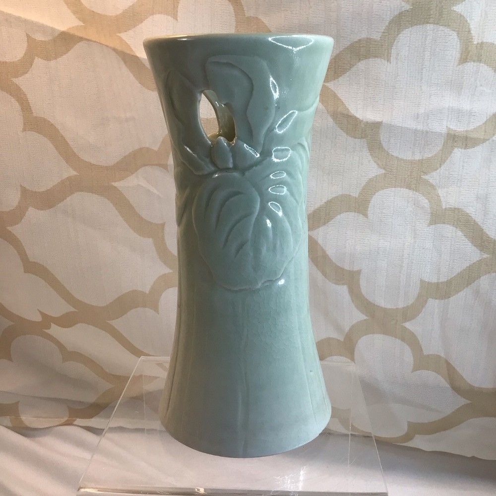 Vintage Signed Ceramic Vase 7 Inch Handcrafted Classic Design