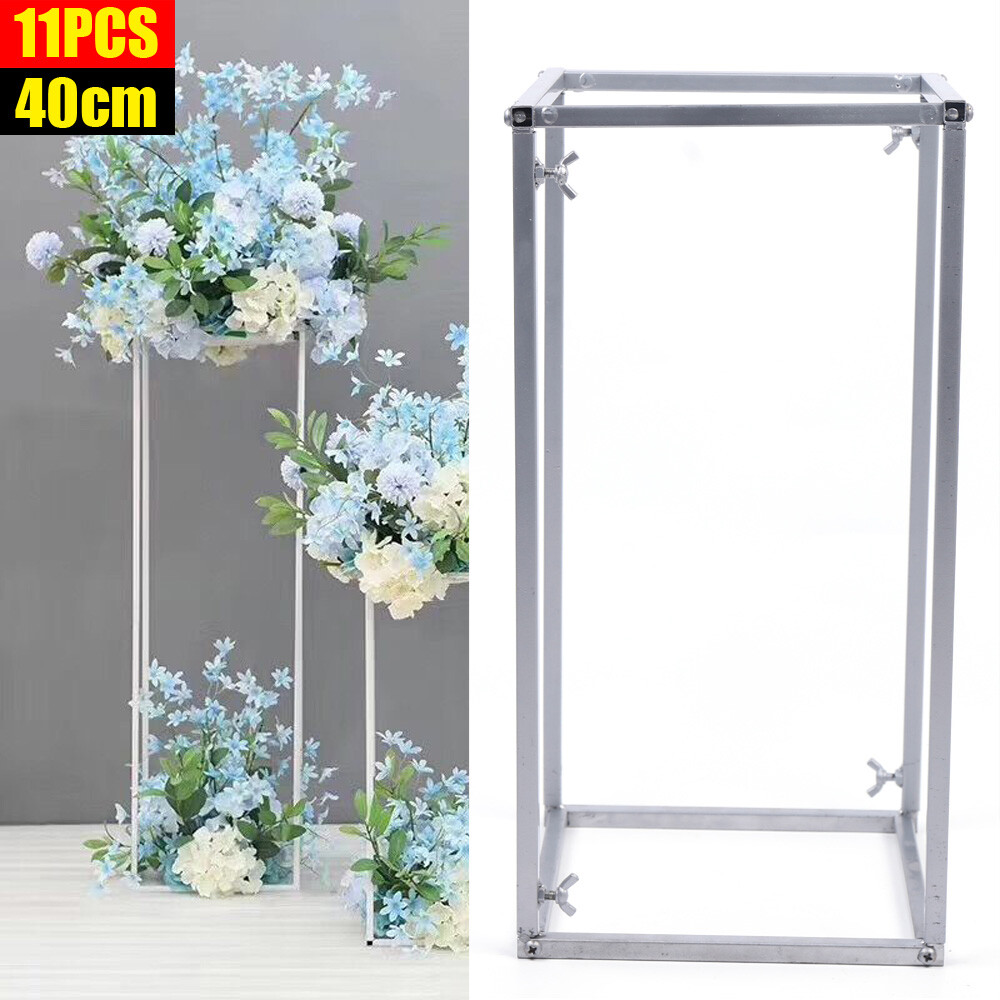 11?? Flower Rack Prop Metal Geometric Column Vase Stand Wedding Party Decor 40CM