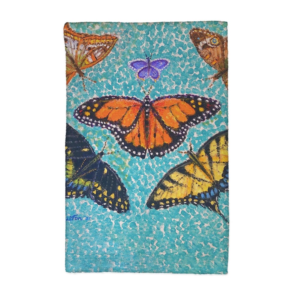 Butterfly Themed Decorative Kitchen Towel Set 16x25 Inches  
