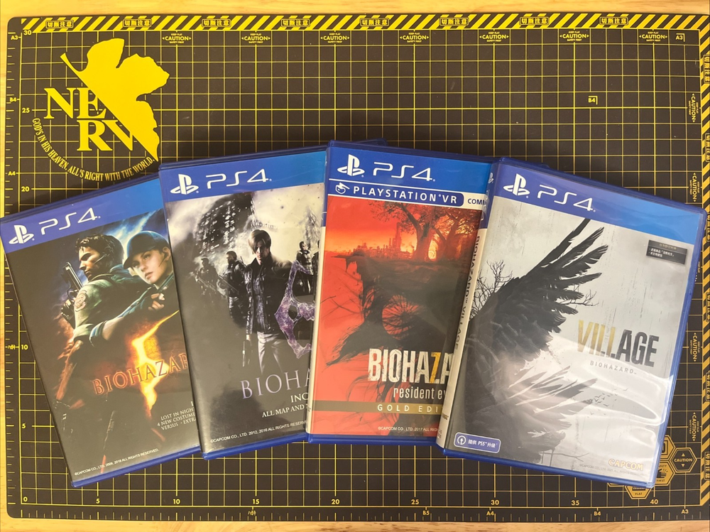 Lot 4 Biohazard Resident Evil RE 5 6 7 8 Village PS4 Asia English CN Multi Lang