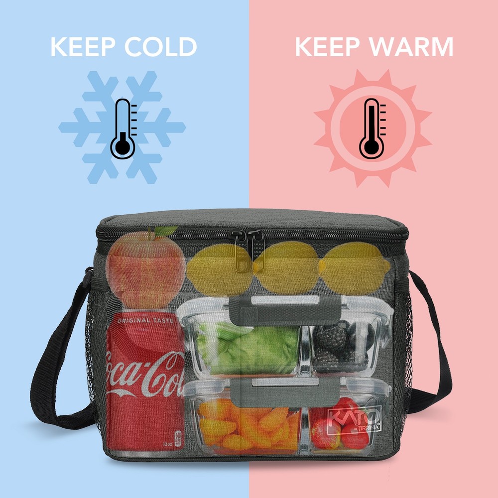Heavy Duty Insulated Lunch Bag Cooler Box for Men & Women with Oxford Fabric
