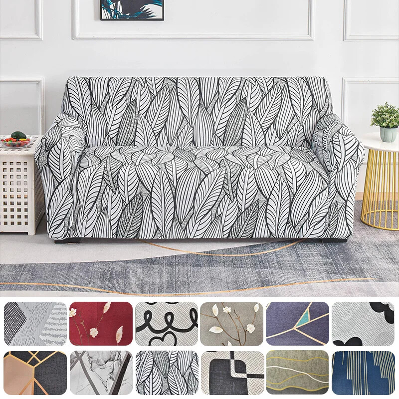 Elastic Geometric Sofa Cover Stretch Tight Wrap All-inclusive ArmChair Cover ﻿