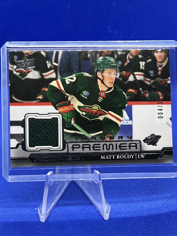 Matt Boldy 2022-23 Premier Imagery Rookies Jersey /300 #PDJR-BO Minnesota Wild