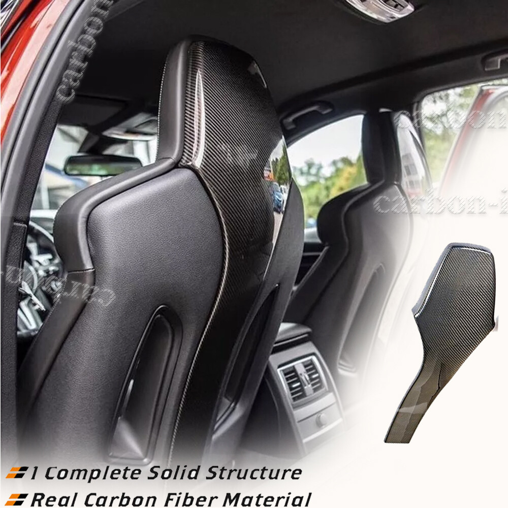 Real Carbon Fiber 1PCS Fits BMW F80 M3 F82 F83 M4 Interior Seat Back Trim Cover