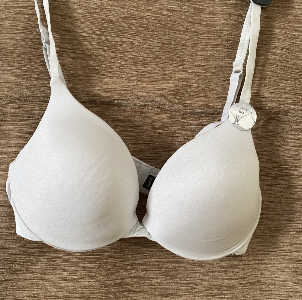 CLEARANCE SALE BWITCH LADIES WOMEN'S  SILVER UNDERWIRED T-SHIRT BRA SIZE 32B-image
