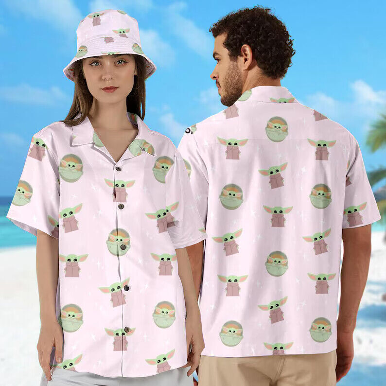 Star Wars 3D Hawaiian Button-Up Shirt Mother’s Day Gift All-Over Print