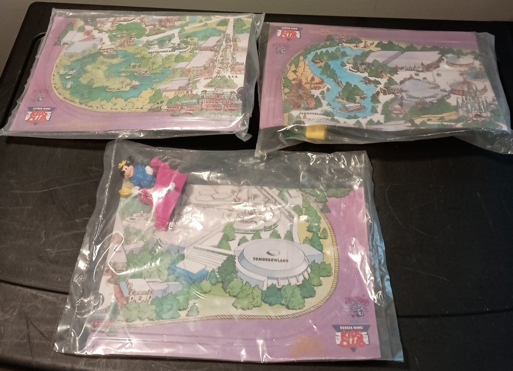 Burger King Kids Club Disney World Celebration Parade 3-Piece Set New In Package