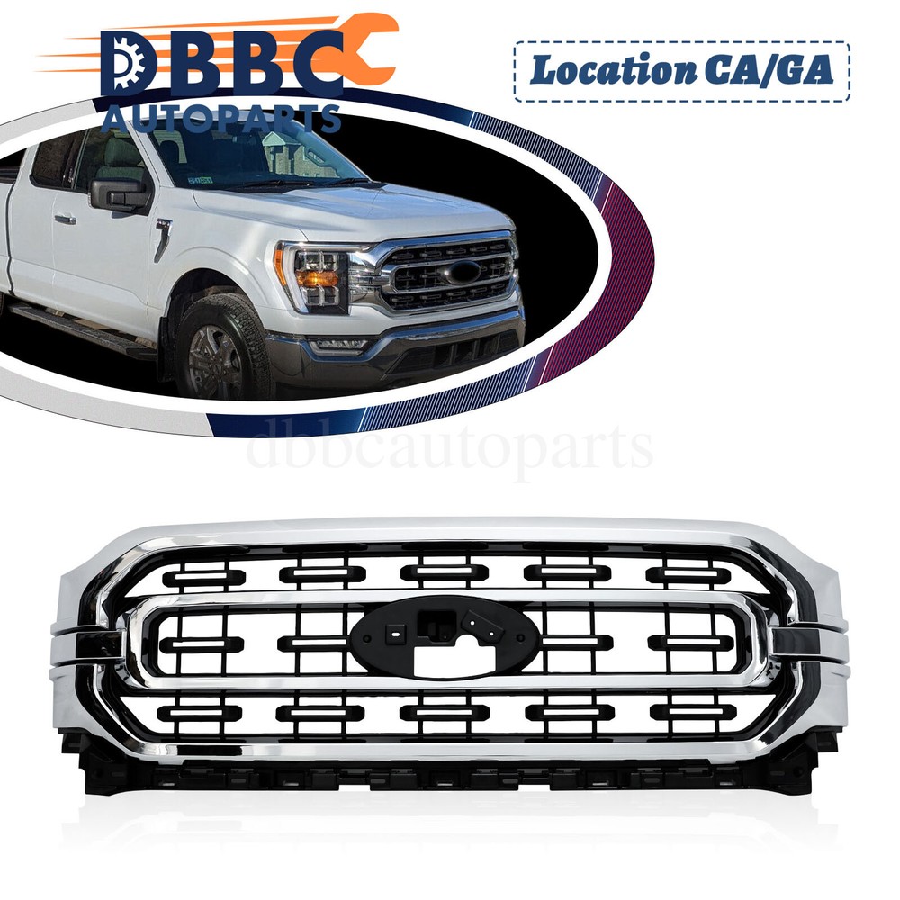 OEM front bumper cover upper main grille XLT sport For 2021 2022 2023 Ford F-150