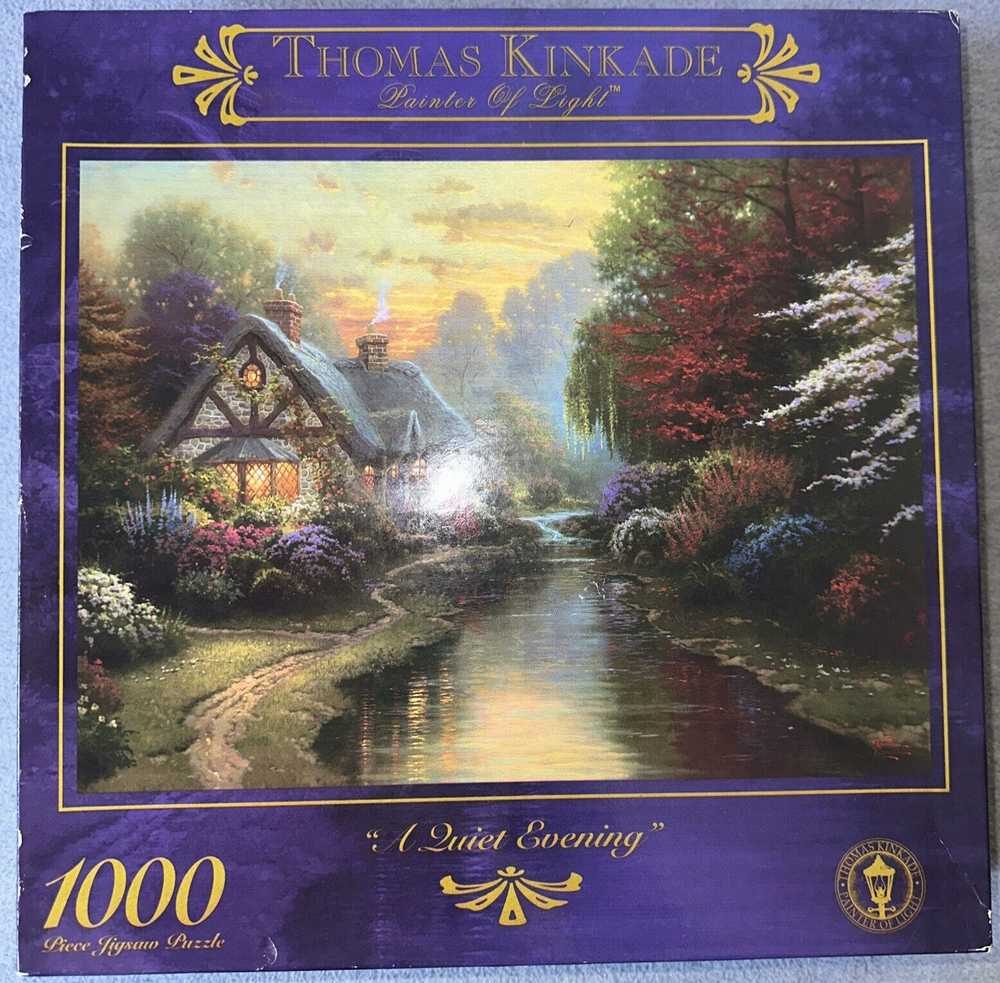 Thomas Kincade A Quiet Evening 1000-Piece Jigsaw Puzzle Painter of Light Collection  