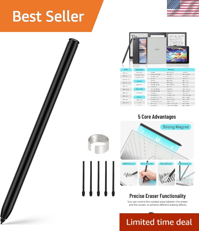 Magnetic Stylus Pen for Remarkable 2 Pen with Eraser, Digital Replacement Pen...