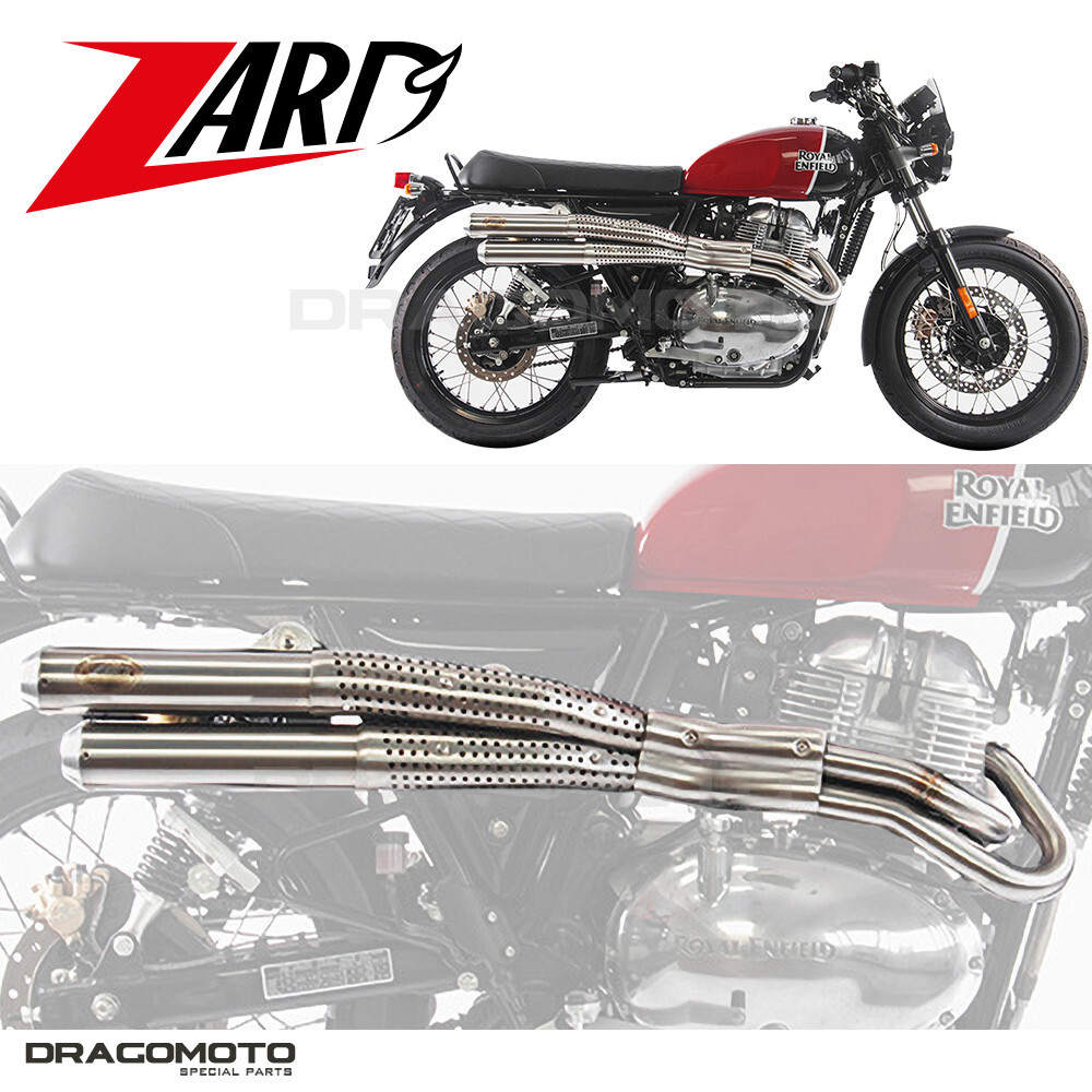 CONTINENTAL 650 GT ROYAL ENFIELD 2021 2022 ZARD Full exhaust FLAT VERSION RC ...