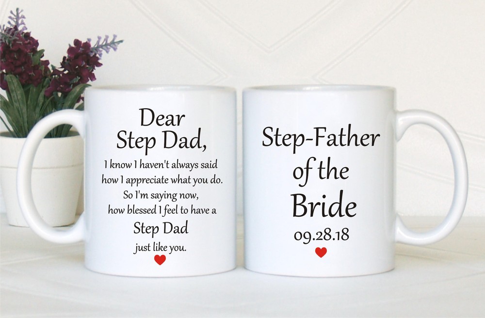 Step Father Gift Step Dad Gift Step Father Of The Bride Gift Step Father Mug