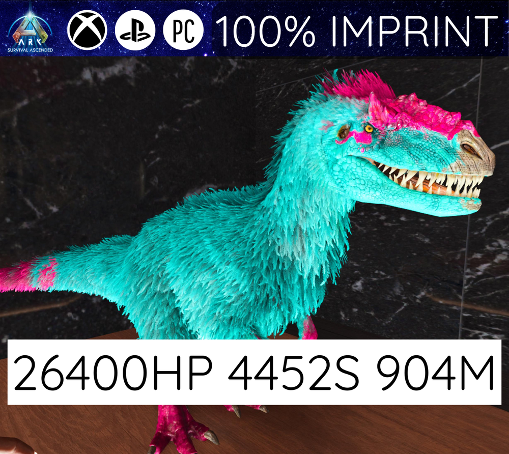 Ark Ascended Official Server PVE PS5 XBOX PC YUTIRANNUS BOSS DINO NEW TOP STATUS