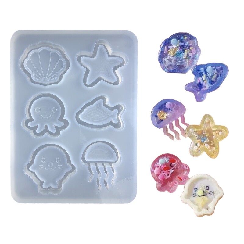 Ocean Epoxy Resin Jewelry Mold for Handmade Sea-Themed Creations