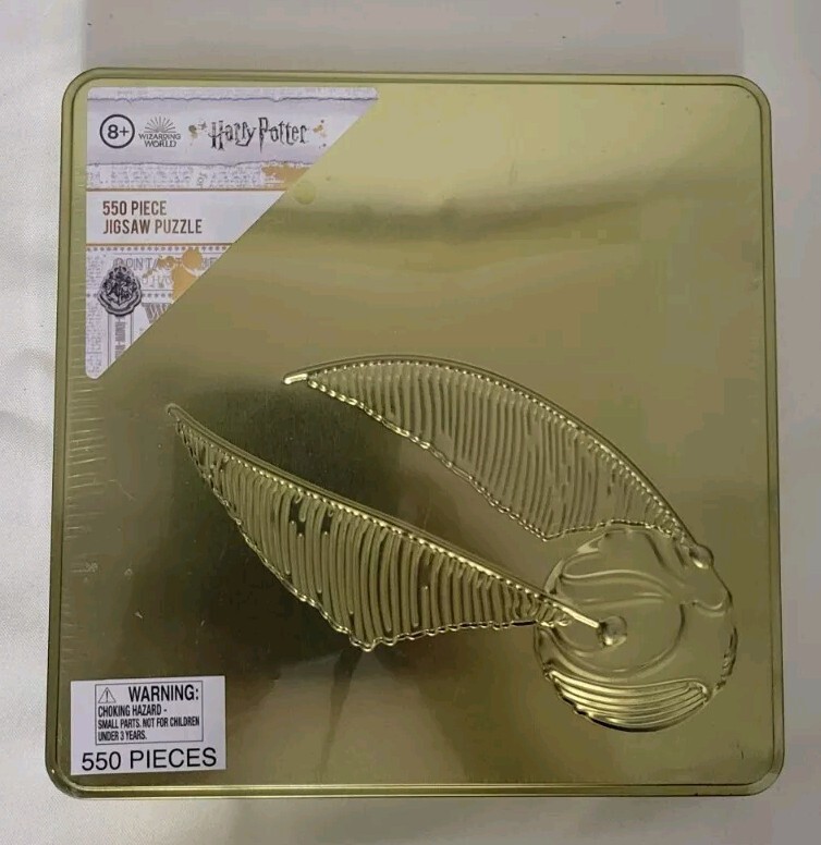 Harry Potter Golden Snitch 550-Piece Jigsaw Puzzle in Collectible Tin Sealed New