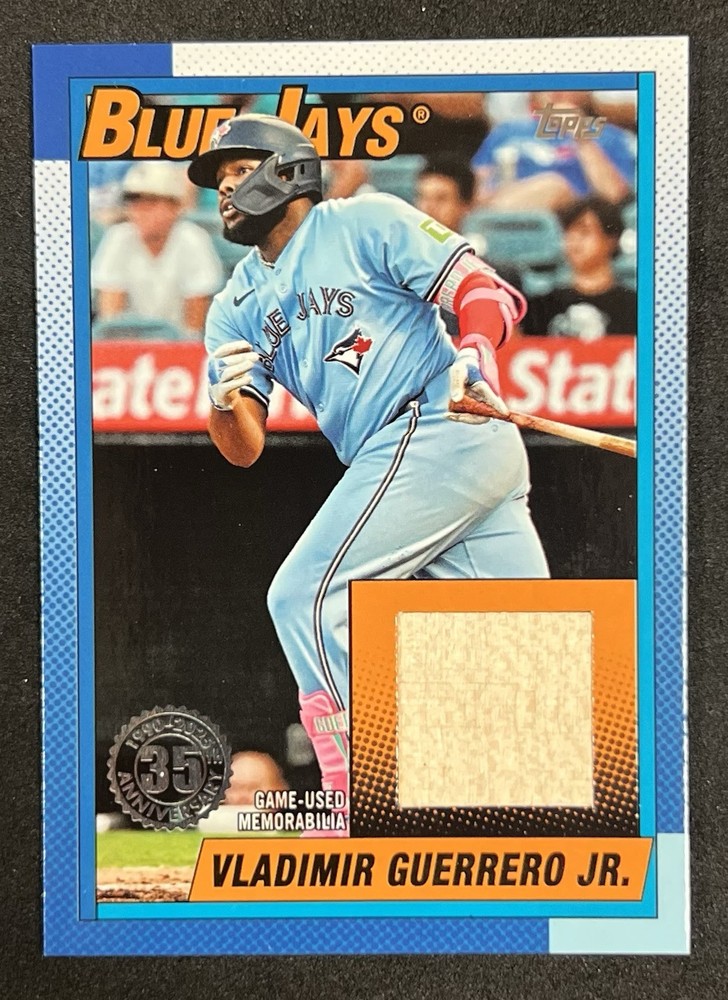 Vladimir Guerrero Jr. 2025 Topps Series 1 35 Anniversary Game Used Bat Relic